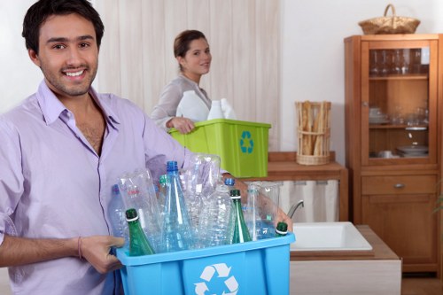 Recycling process for construction materials